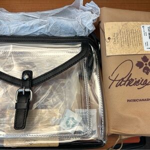 Patricia Nash Clear with Black trim crossbody